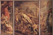 Peter Paul Rubens The Raising of the Cross (mk01) painting